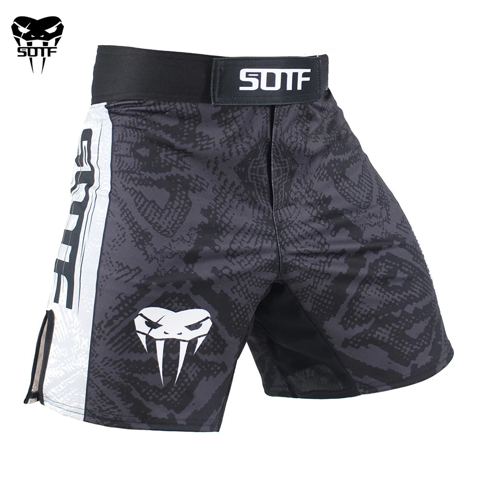 SOTF MMA Training Shorts – Breathable Fightwear for Muay Thai & Boxing