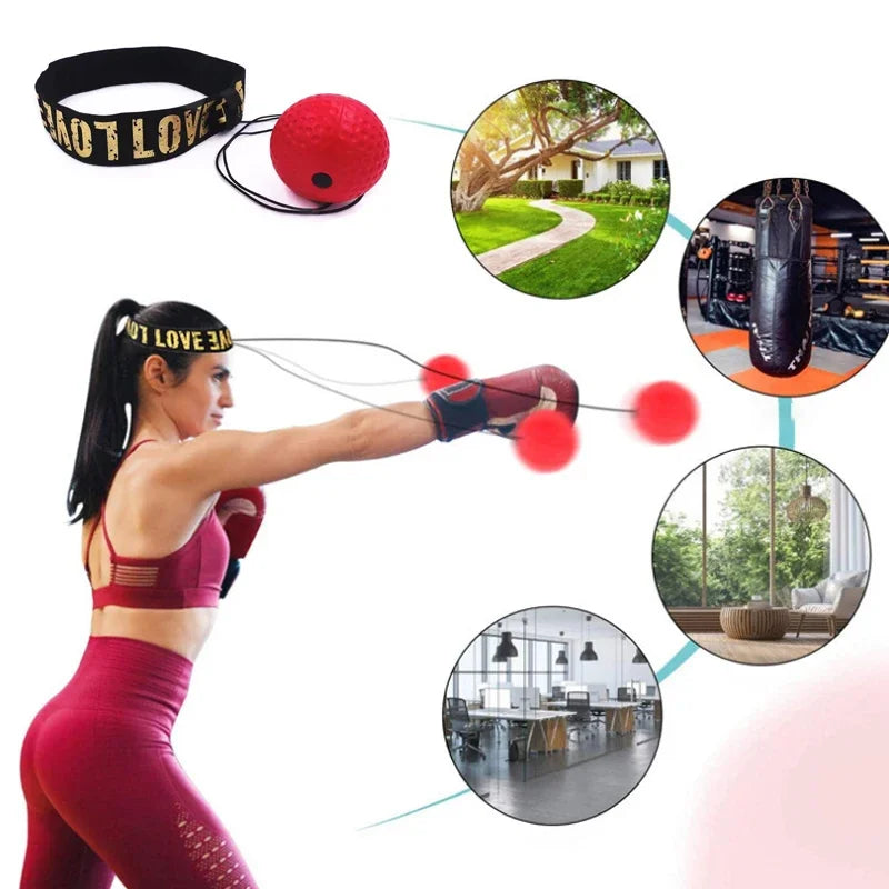 Boxing Training Reflex Ball – Hand-Eye Coordination for MMA & Fitness