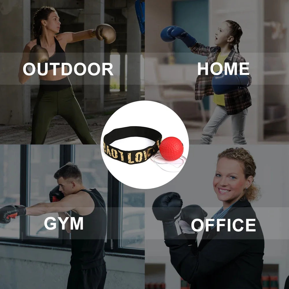 Boxing Training Reflex Ball – Hand-Eye Coordination for MMA & Fitness