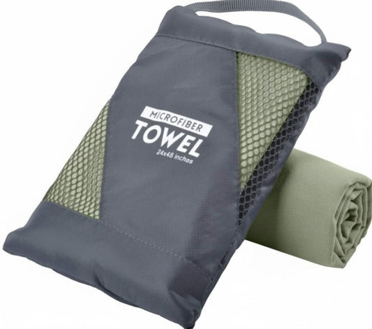 Microfiber Towel Perfect Travel & Gym & Camping Towel. Quick Dry - Super Absorbent - Ultra Compact - Lightweight. Suitable for Trip, Beach, Shower, Backpacking, Pool