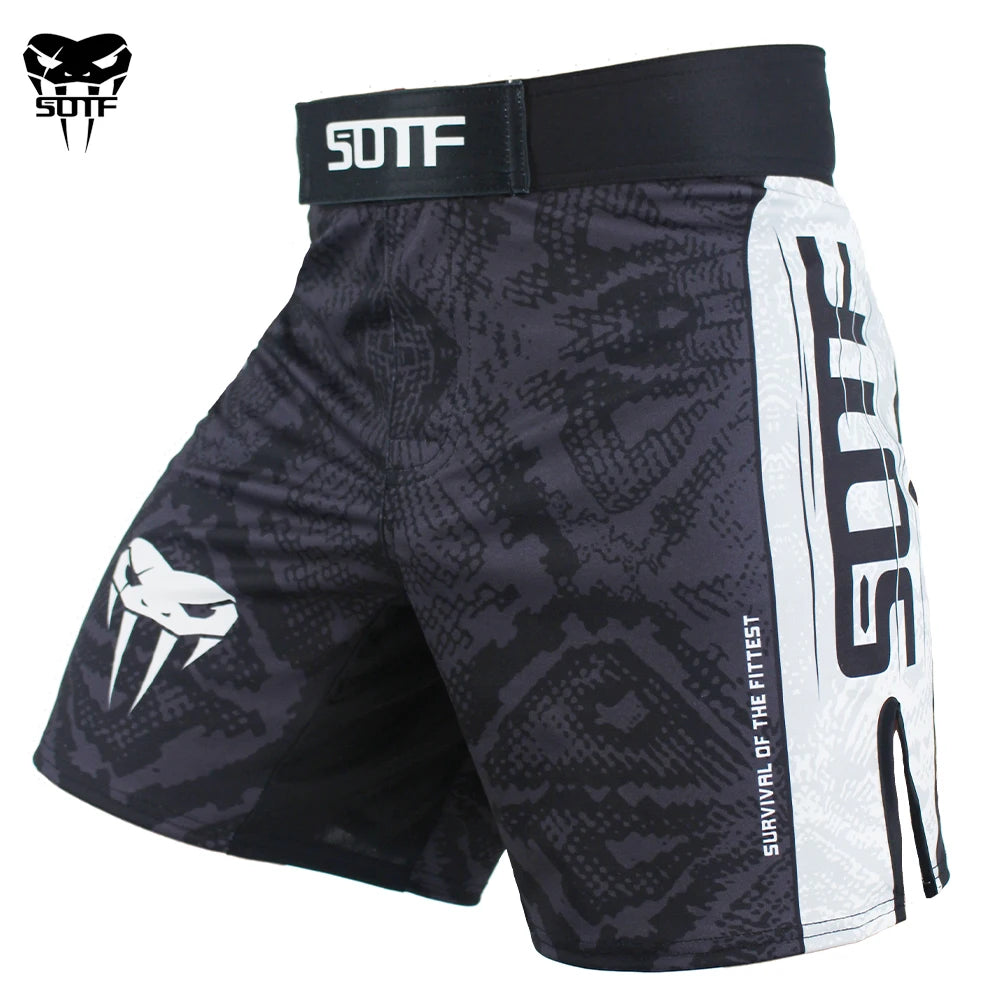 SOTF MMA Training Shorts – Breathable Fightwear for Muay Thai & Boxing