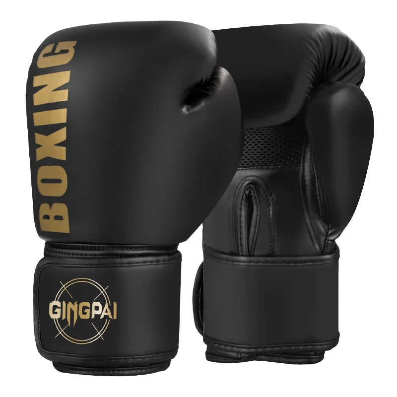 Muay Thai & Boxing Gloves – Durable PU Leather (All Sizes)