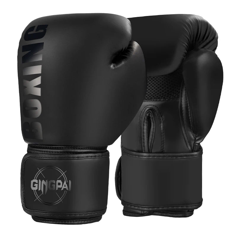 Muay Thai & Boxing Gloves – Durable PU Leather (All Sizes)