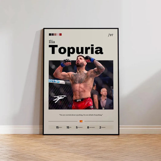 Frameless MMA-Inspired Vintage Canvas Poster – Wall Art Print