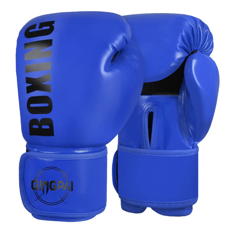 Muay Thai & Boxing Gloves – Durable PU Leather (All Sizes)