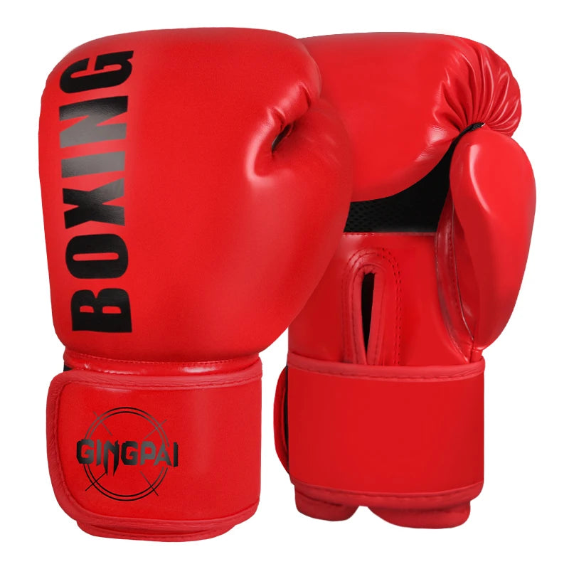 Muay Thai & Boxing Gloves – Durable PU Leather (All Sizes)